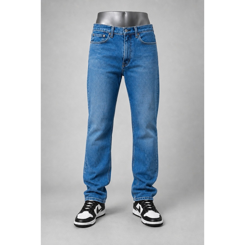 Levis 505 Regular Fit Straight Leg Jeans‎ Mens 36x30 Medium Wash Blue Denim